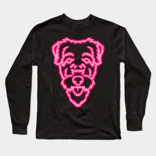 Neon Airedale Terrier Long Sleeve T-Shirt